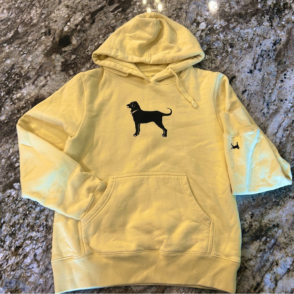 Women’s X Small The Black Dog “Legacy Collection” Yellow Hoodie